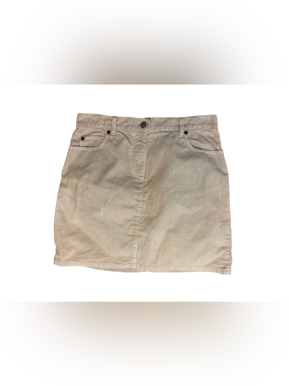 J. Crew Yellowish Corduroy Mini Skirt